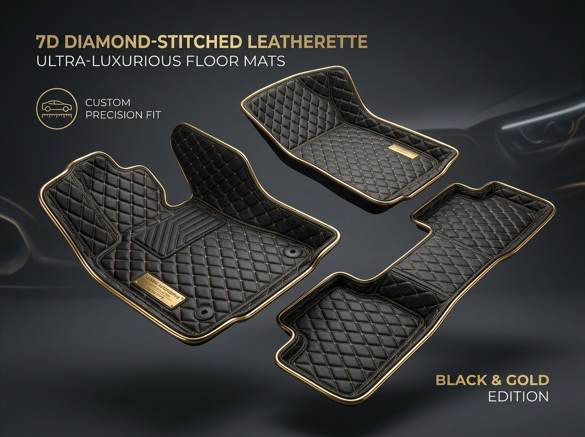 CarNova07 7D Luxury Diamond Floor Protection Mats